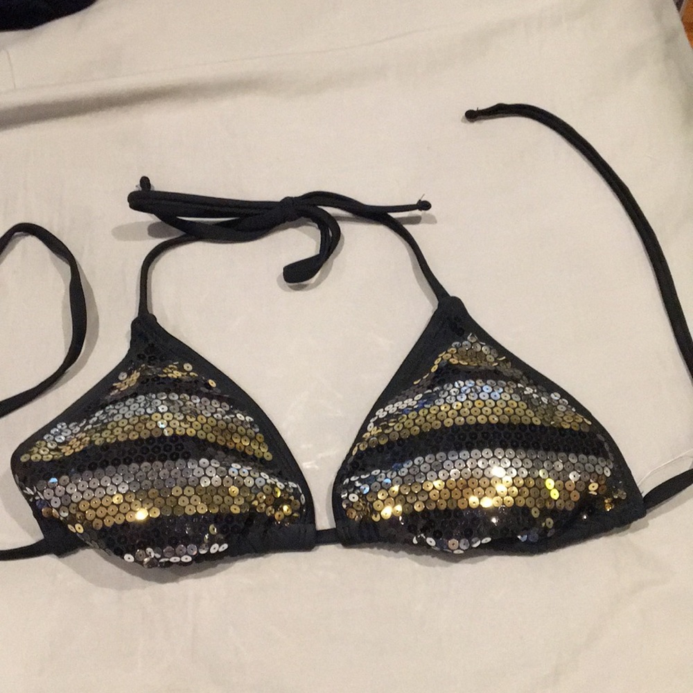 Sparkly bikini top!